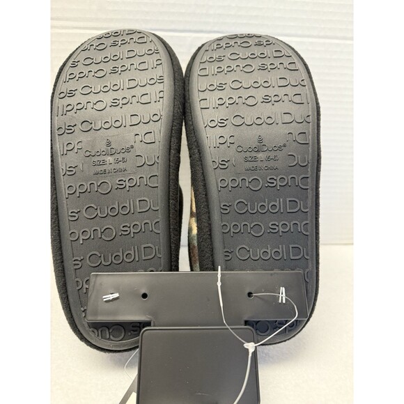 Boys Cuddl Dud Printed Camo Fleece Slip On Clogs Slippers Sz L 5-6  New - Picture 2 of 5